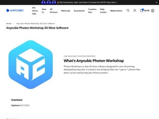 Anycubic Photon Workshop