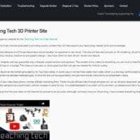 Teaching Tech 3D Printer Site