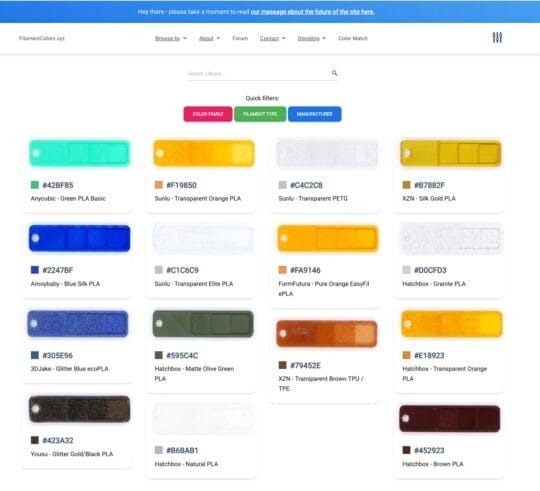 Filament Colors