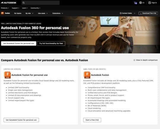 Fusion 360 Personal