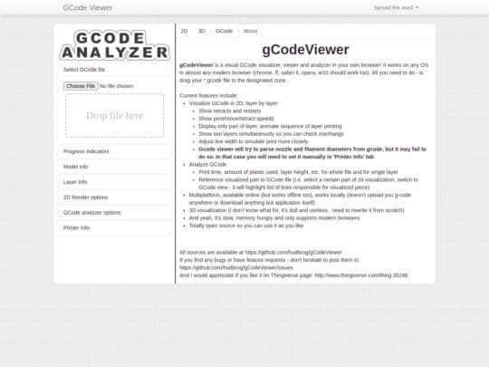 gCode Analyzer